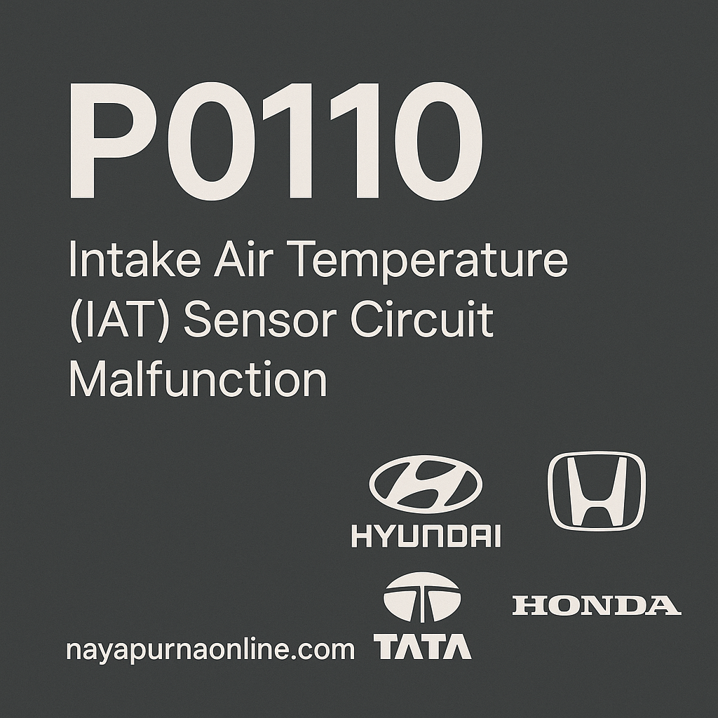 P0110 – Intake Air Temperature (IAT) Sensor Circuit Malfunction: Symptoms, Causes & Fix