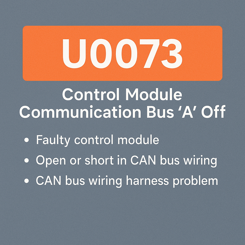 U0073 DTC Code – Fuel Pressure Regulator 2 Performance: Causes, Symptoms & Fixes