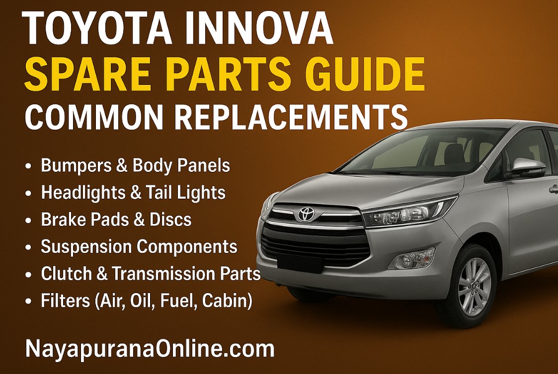 Toyota Innova Spare Parts Guide – Common Replacements & Buying Tips