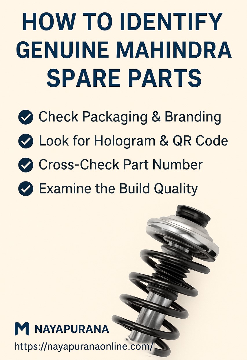 How to Identify Genuine Mahindra Spare Parts | Nayapurana