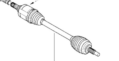 DRIVE SHAFT ASSY FRONT RH